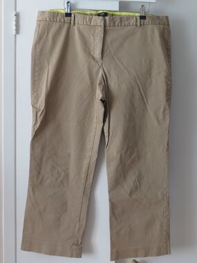 J. Crew Khaki City Fit Capri Pants Chino - Size 16